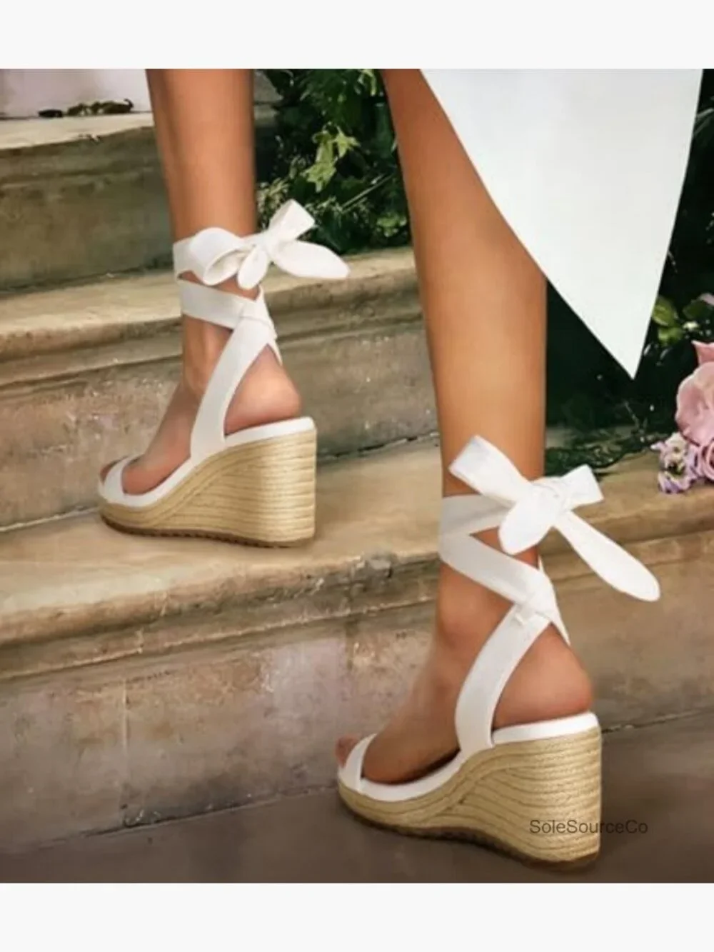 Espadrilles Wedge Sandals with Ankle Strap Open Toe